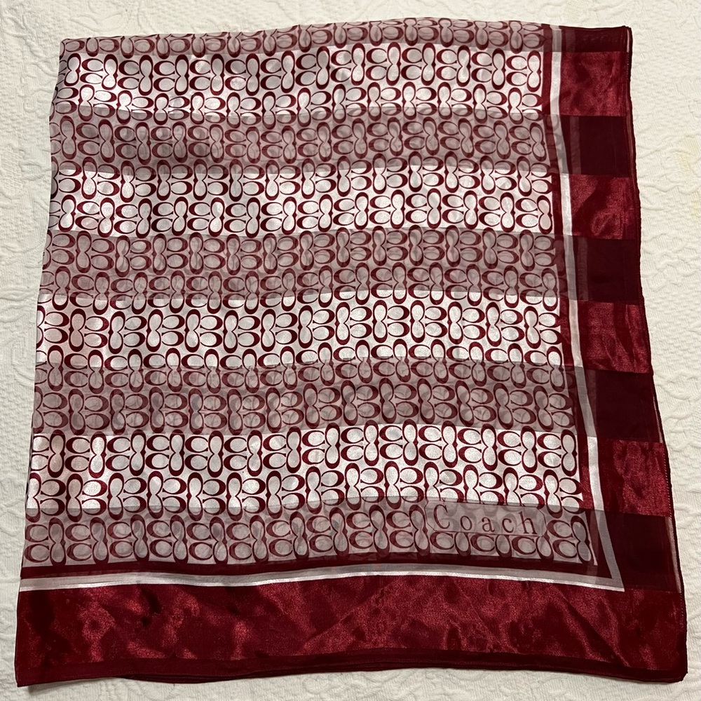 Coach Monogram Large Scarf - Picture 8 of 14
